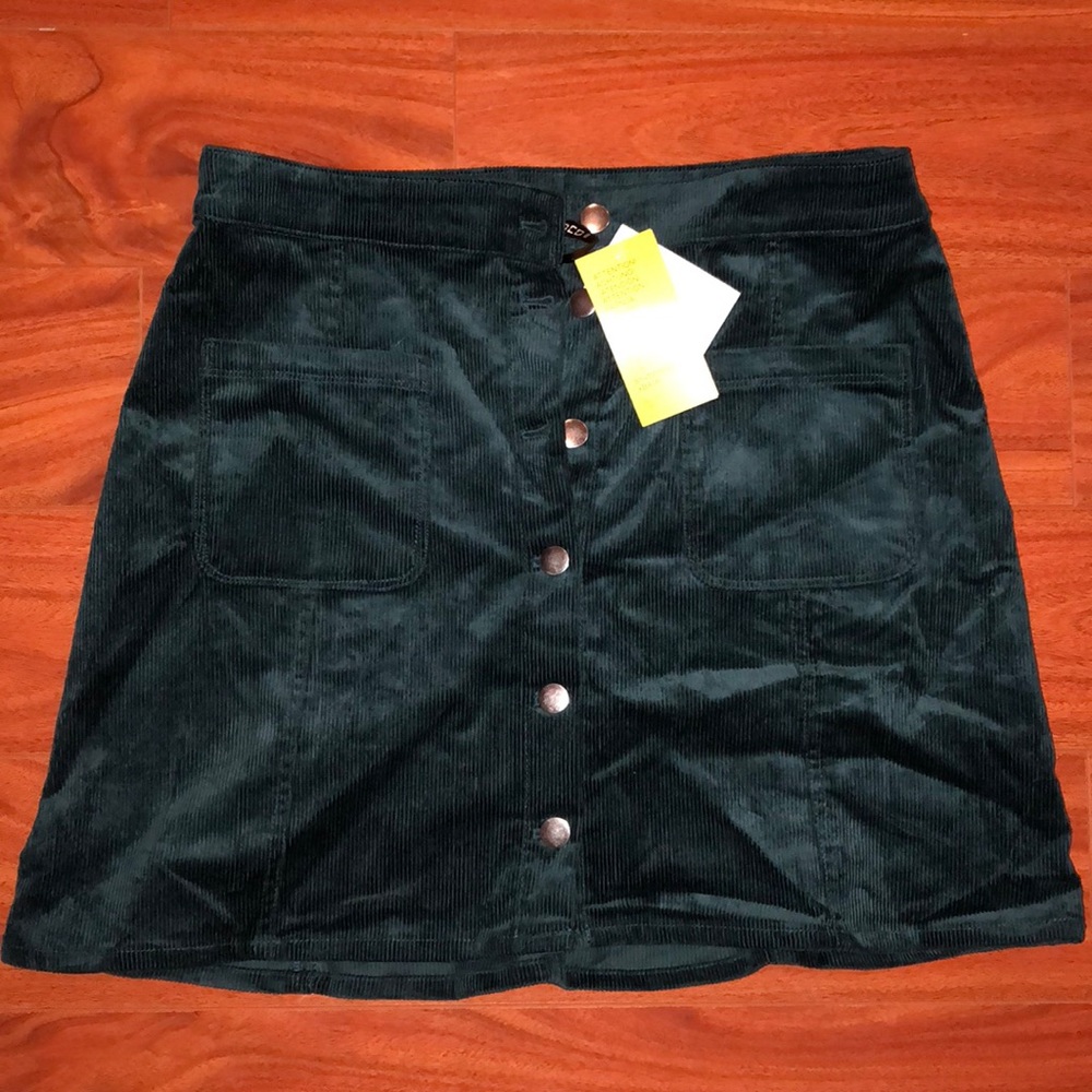 Dark Green Velvet skirt
